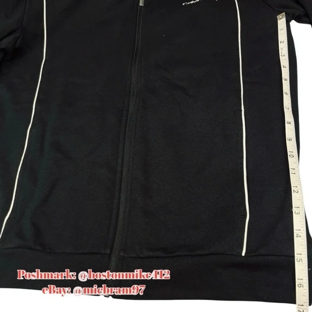 Calvin Klein Zip Up Jacket SM Calvin Klein ZipUp Jacket w/ Front Pockets BLACK